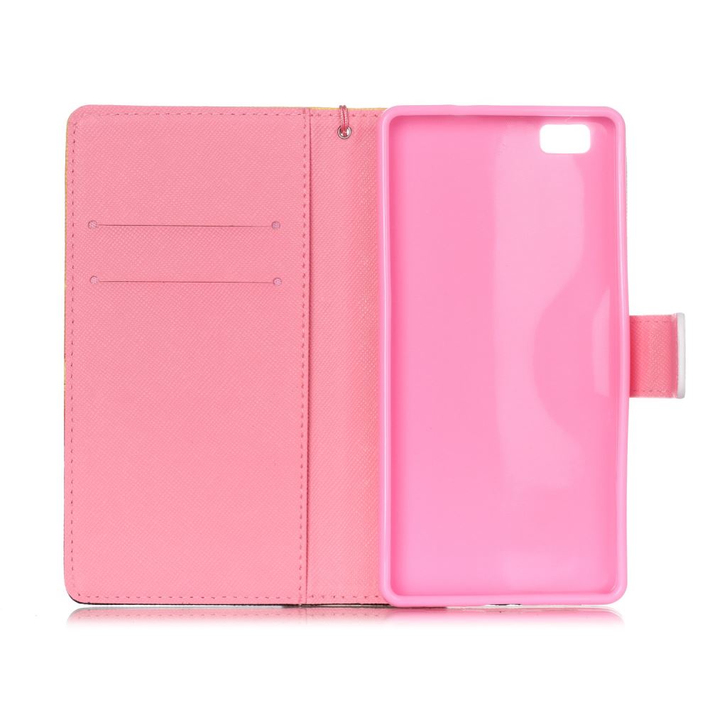 Huawei P8 LITE case wallet leather case printed