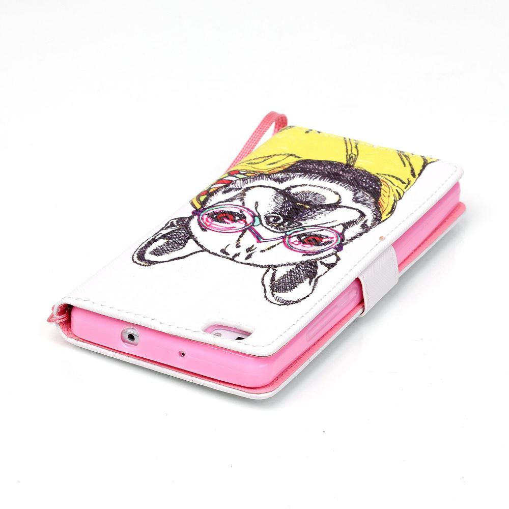 Huawei P8 LITE case wallet leather case printed