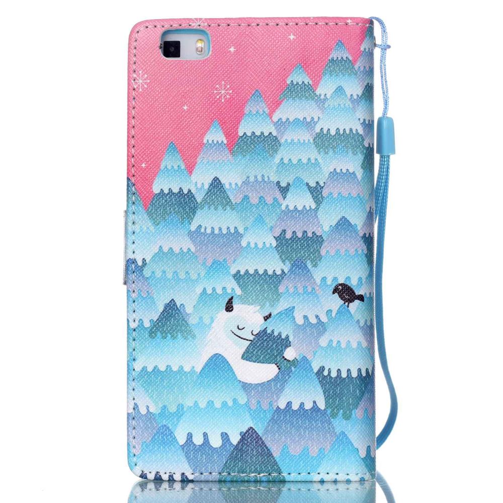 Huawei P8 LITE case wallet leather case printed Huawei P8 LITE case wallet leather case printed