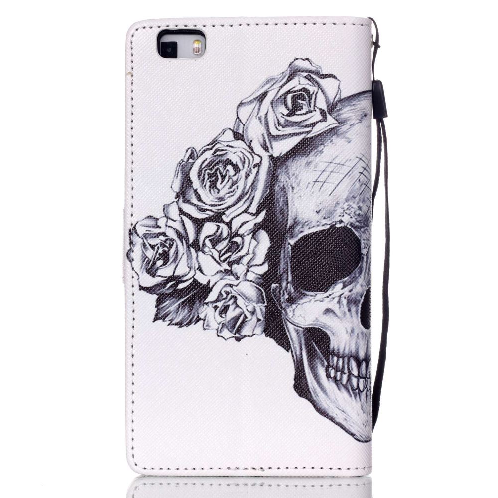Huawei P8 LITE case wallet leather case printed