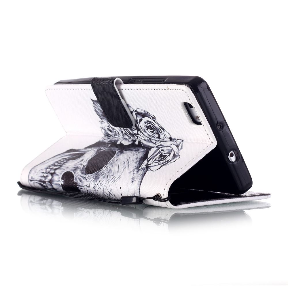 Huawei P8 LITE case wallet leather case printed