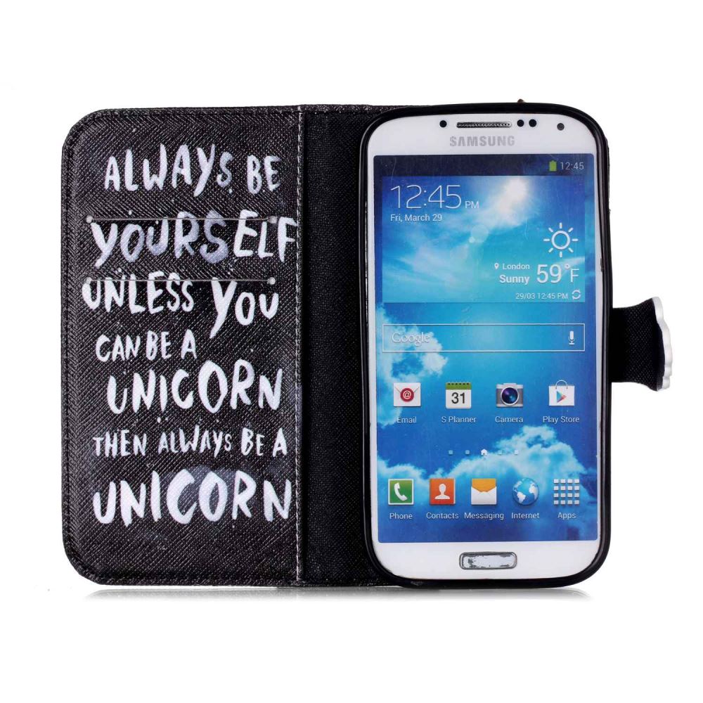 Galaxy S4 Mini case wallet leather case printed