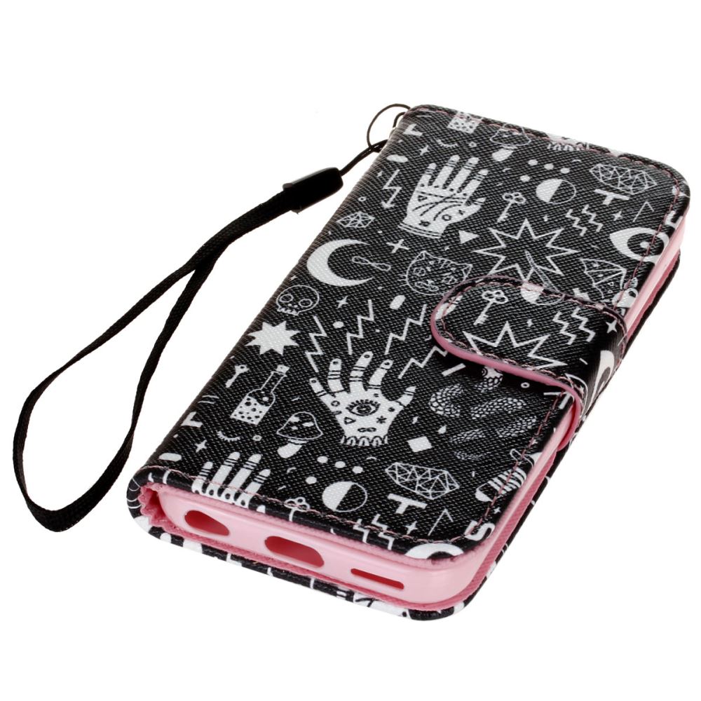 iPhone 5c case wallet leather case printed
