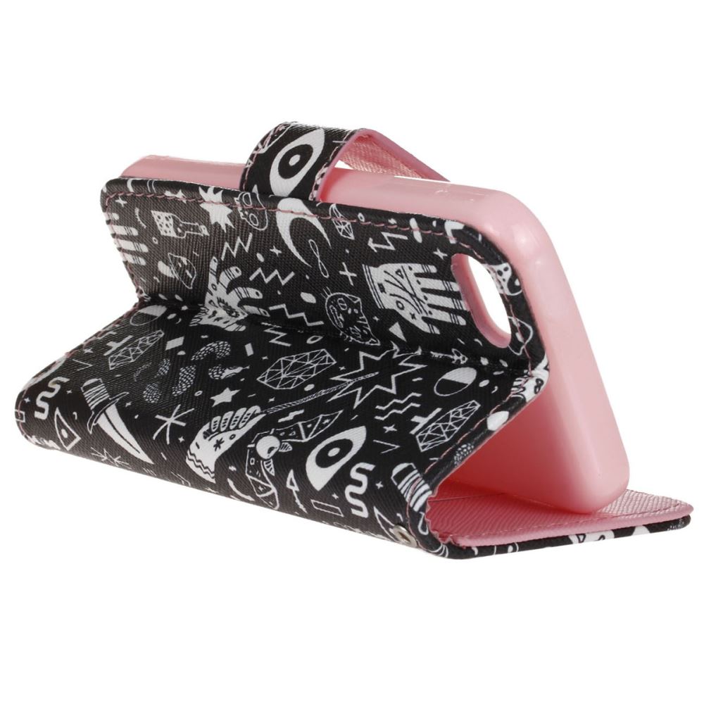iPhone 5c case wallet leather case printed