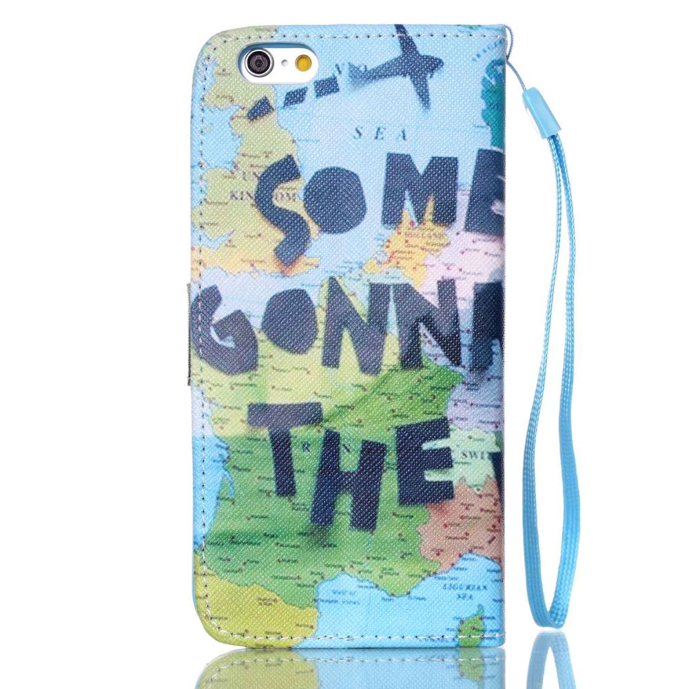 iPhone 6 6s Plus case wallet leather case printed