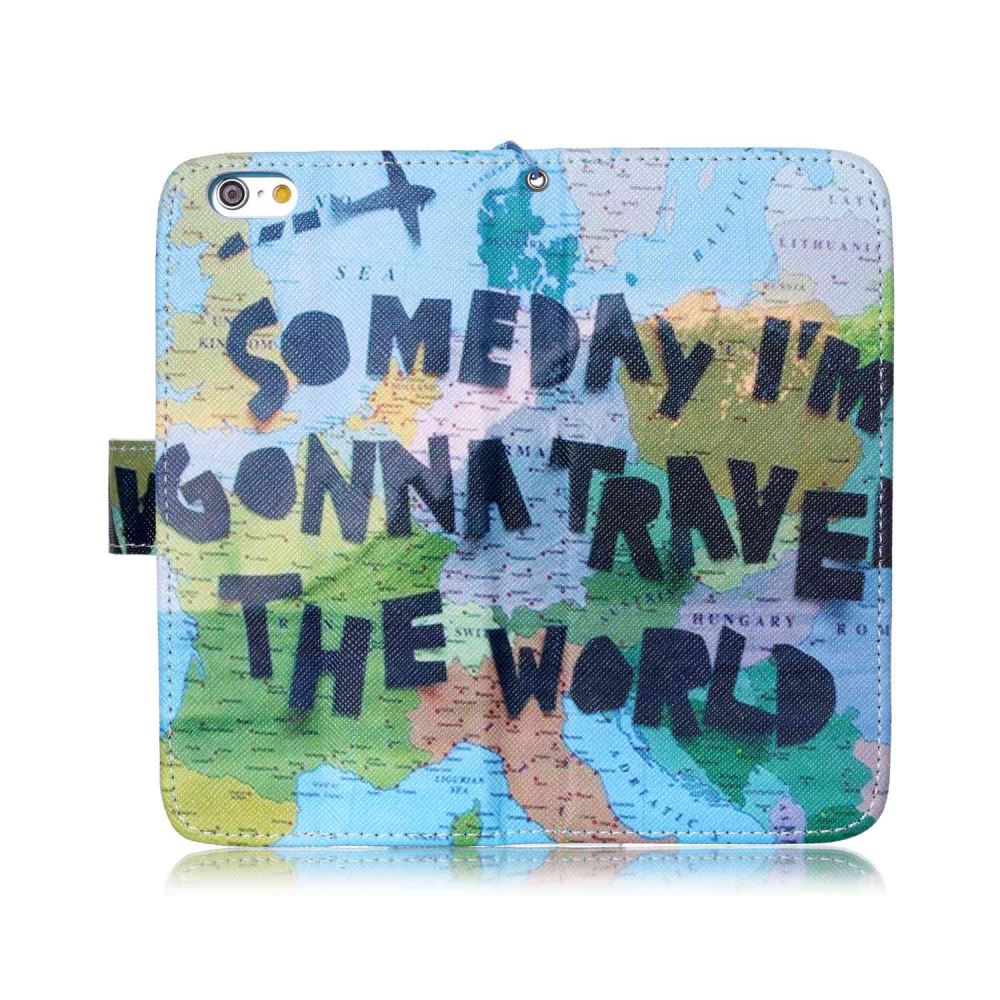 iPhone 6 6s Plus case wallet leather case printed