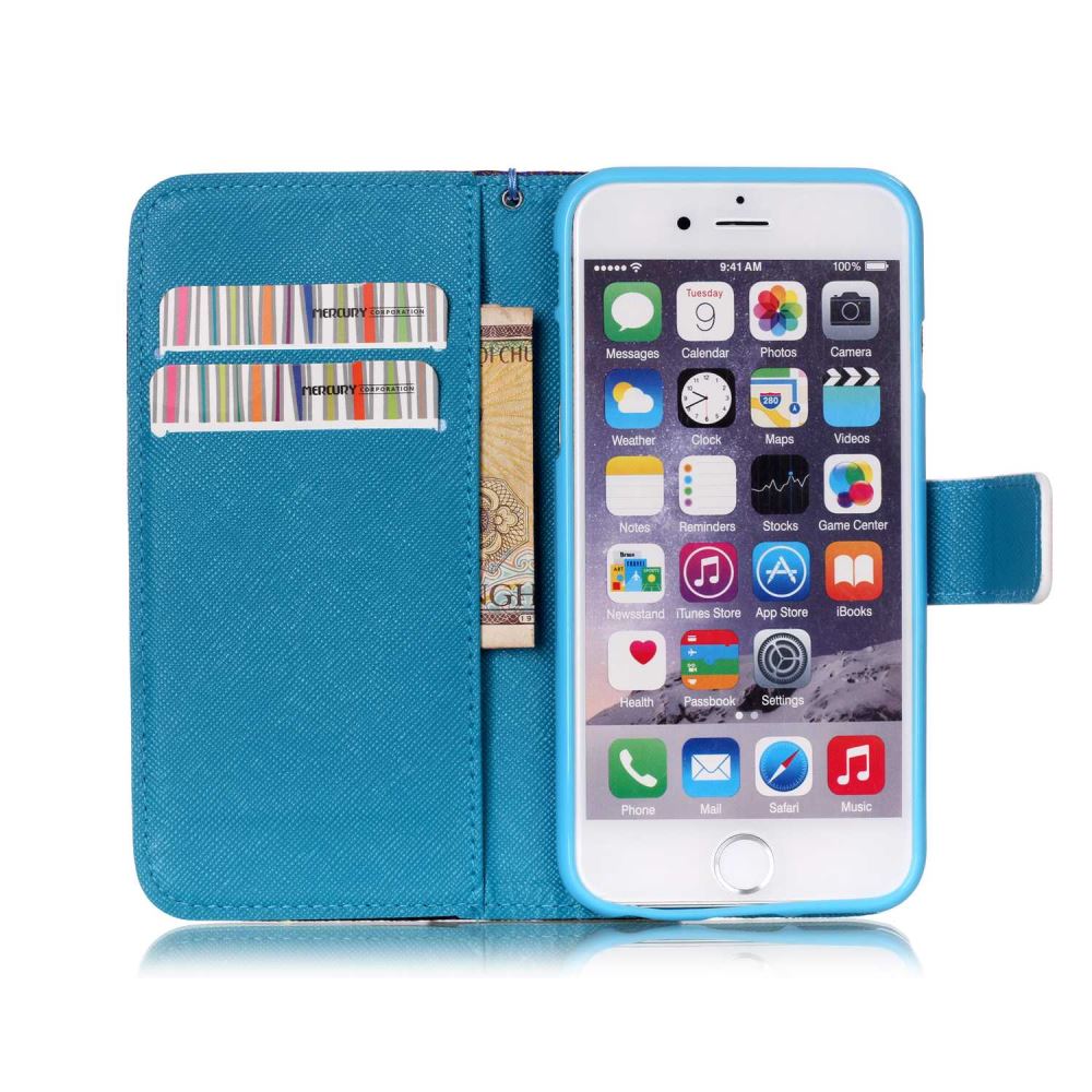 iPhone 6 6s Plus case wallet leather case printed