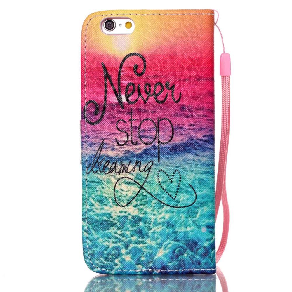 iPhone 6 6s Plus case wallet leather case printed