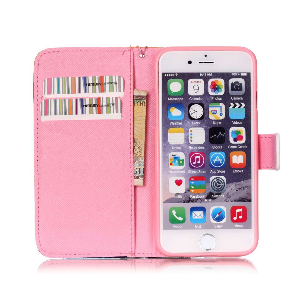 iPhone 6 6s Plus case wallet leather case printed