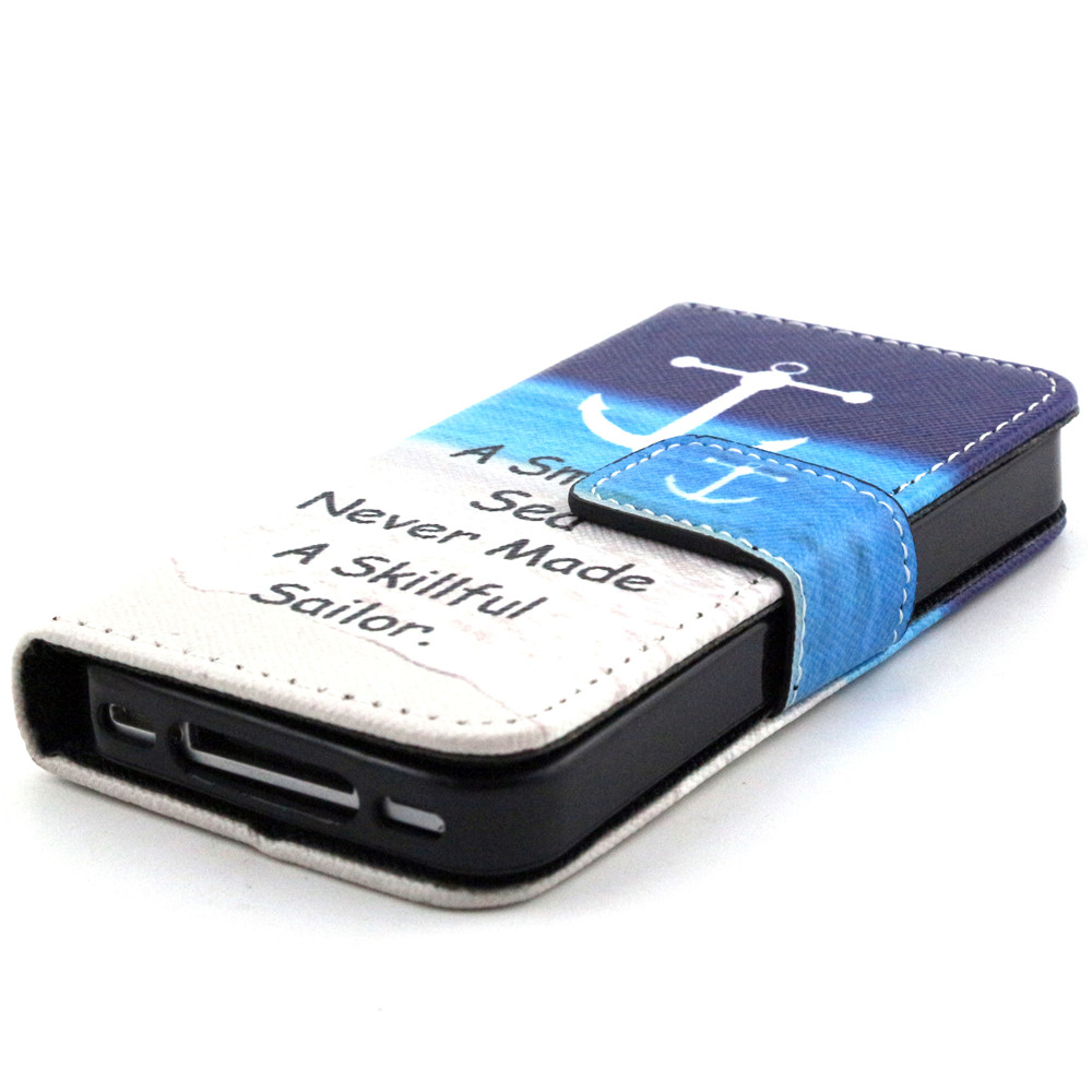 iPhone 4 4s case wallet leather case printed iPhone 4 4s case wallet leather case printed