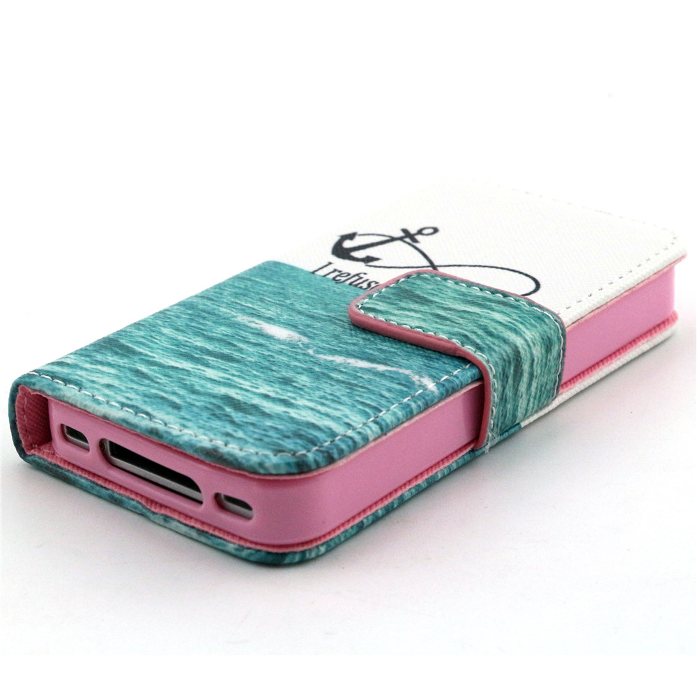 iPhone 4 4s case wallet leather case printed iPhone 4 4s case wallet leather case printed
