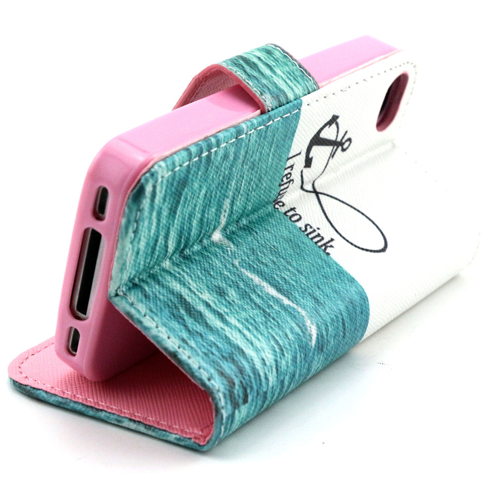 iPhone 4 4s case wallet leather case printed iPhone 4 4s case wallet leather case printed