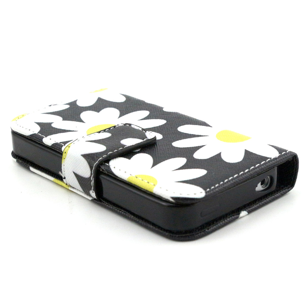 iPhone 4 4s case wallet leather case printed