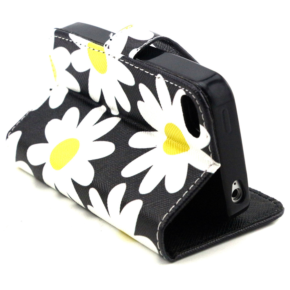iPhone 4 4s case wallet leather case printed