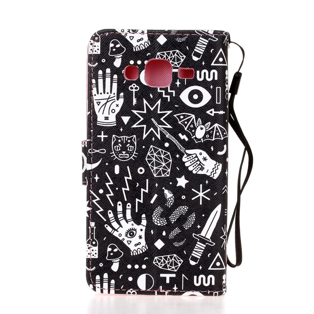 Samsung Galaxy J5 case wallet leather case printed