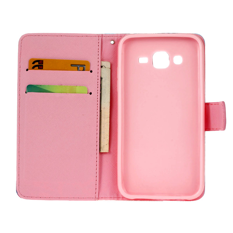 Samsung Galaxy J5 case wallet leather case printed