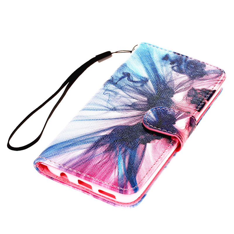 Galaxy S7 case wallet leather case printed