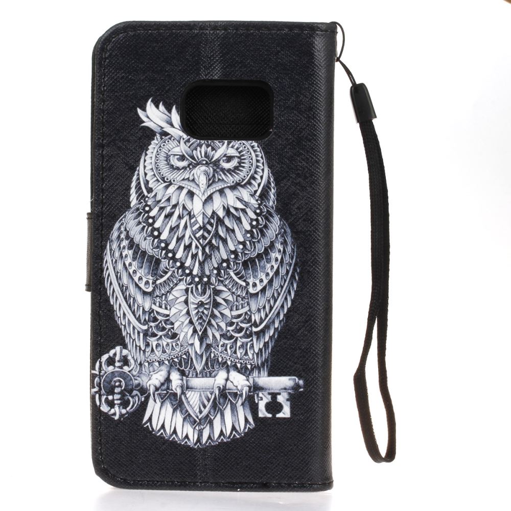 Galaxy S7 case wallet leather case printed