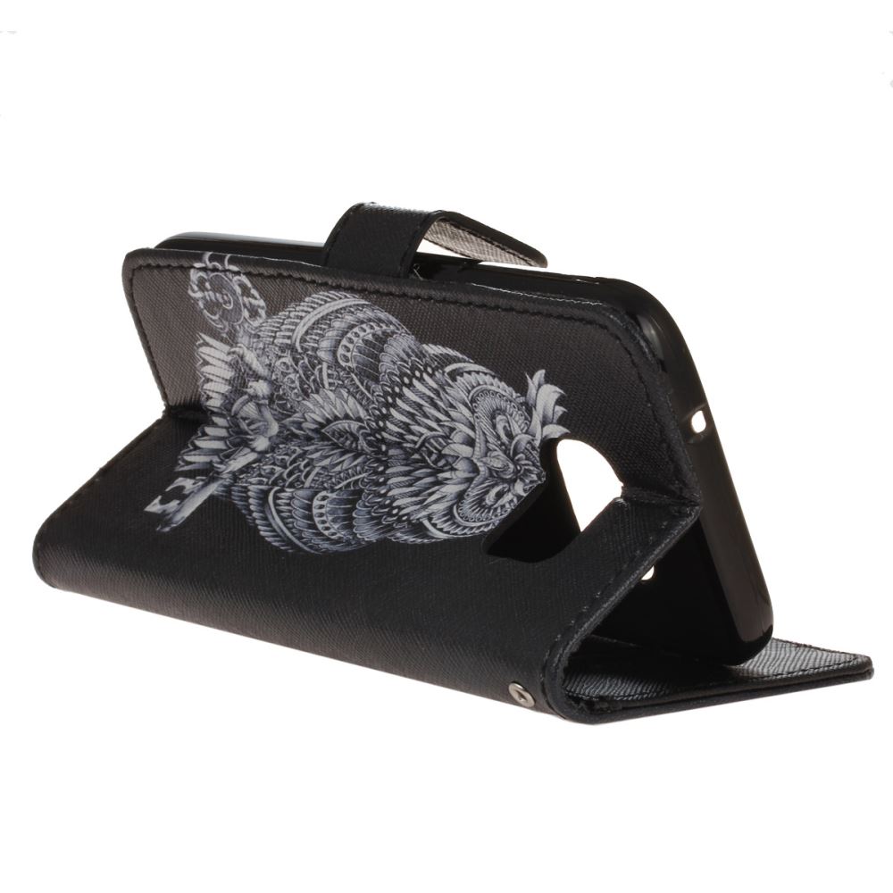 Galaxy S7 case wallet leather case printed