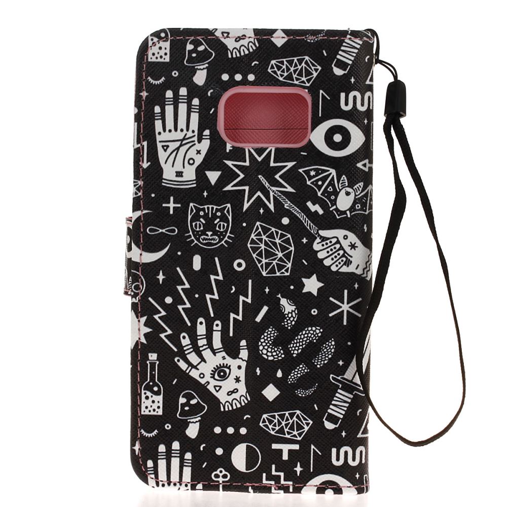 Galaxy S7 case wallet leather case printed