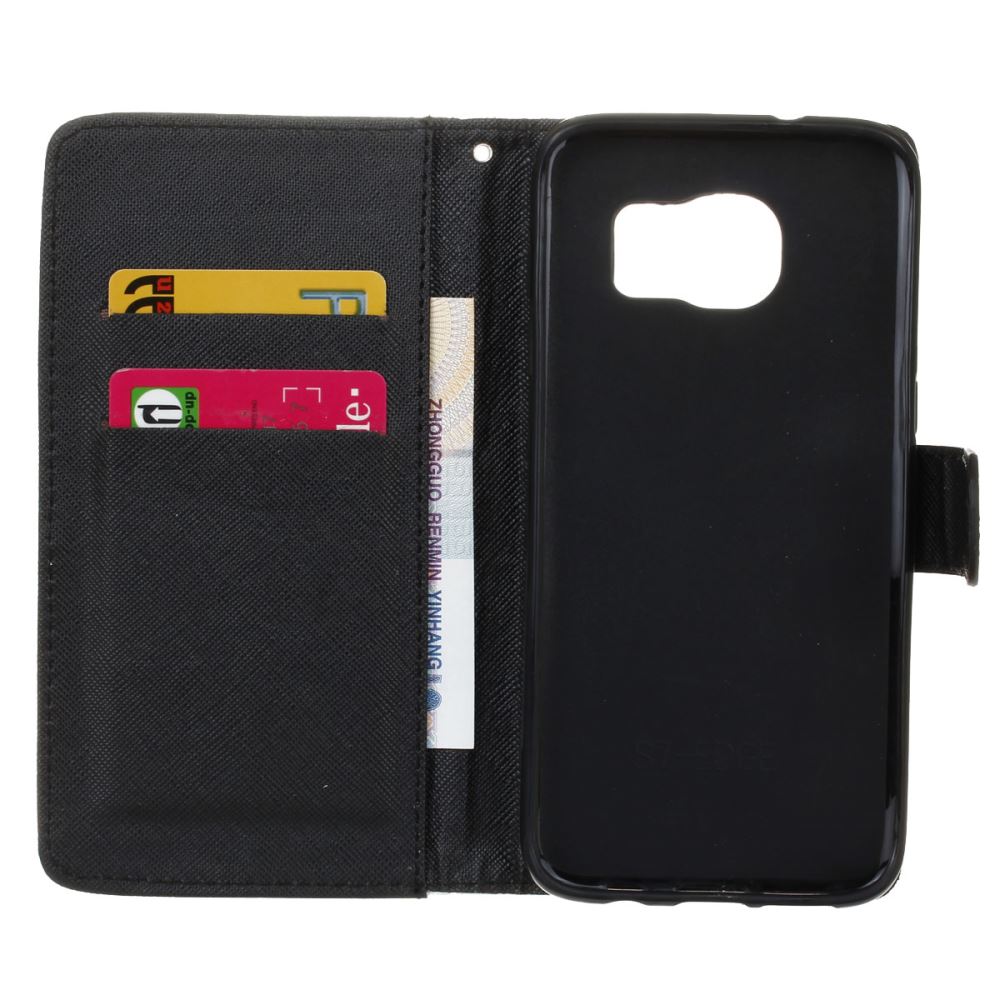 Galaxy S7 EDGE case wallet leather case printed