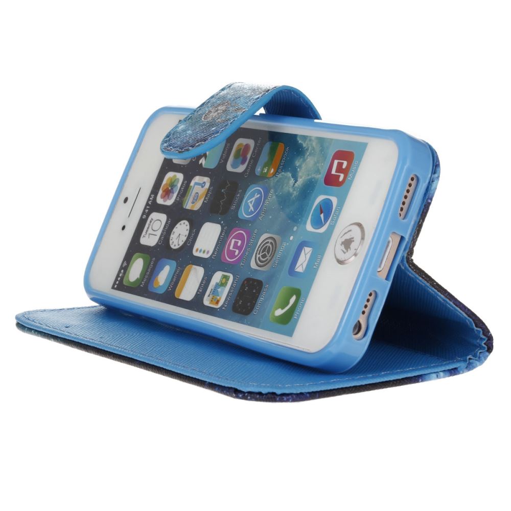 iPhone 5 5s SE case wallet leather case printed