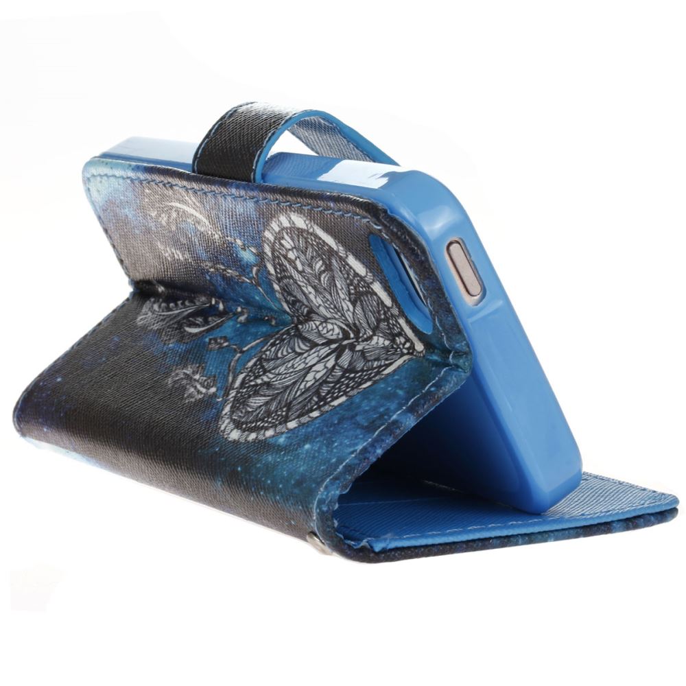 iPhone 5 5s SE case wallet leather case printed