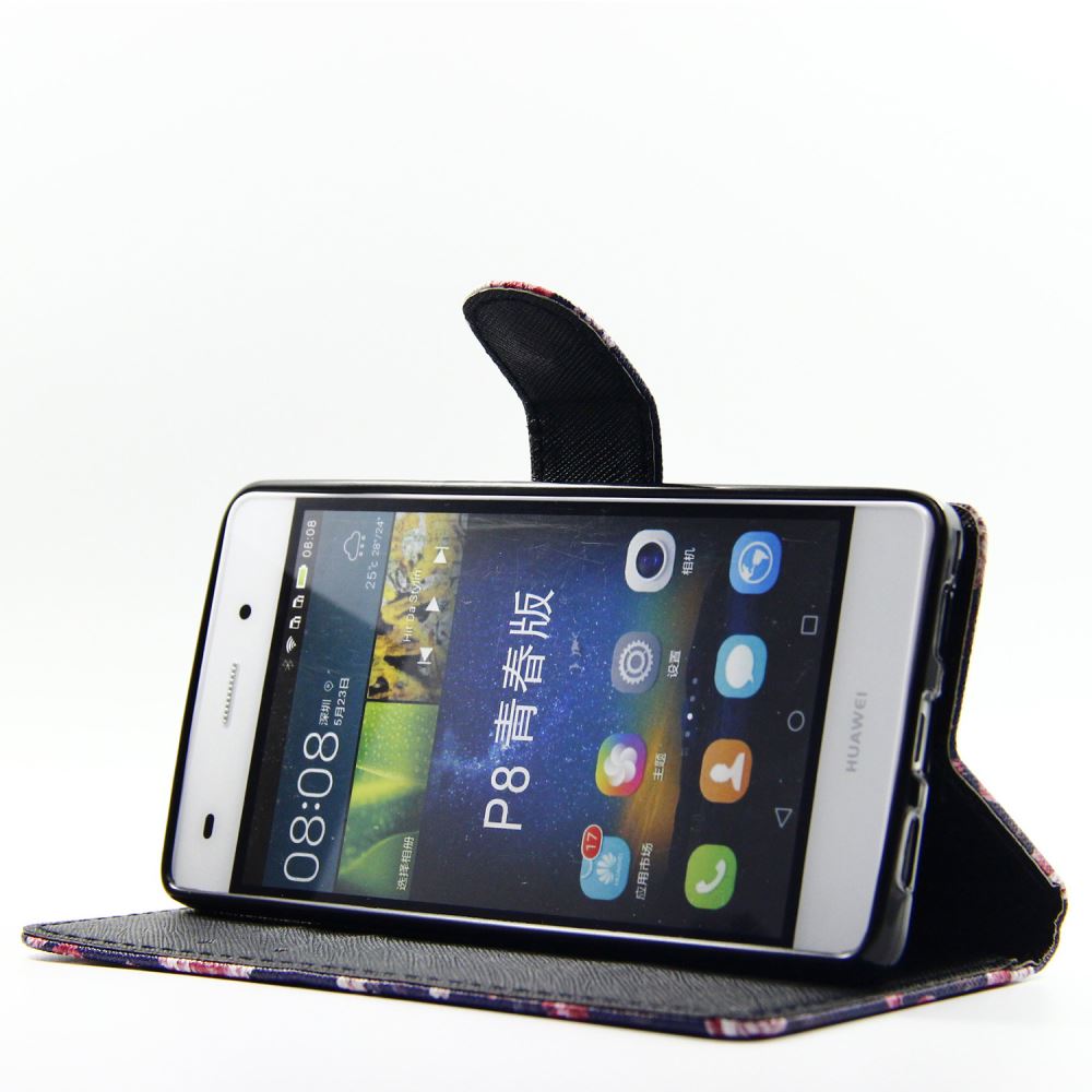 Huawei  P8 LITE case wallet leather case printed
