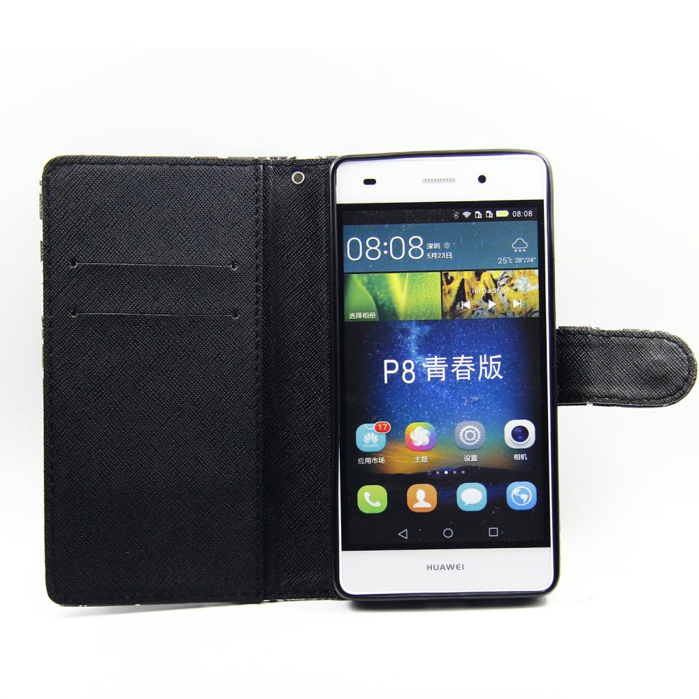 Huawei  P8 LITE case wallet leather case printed