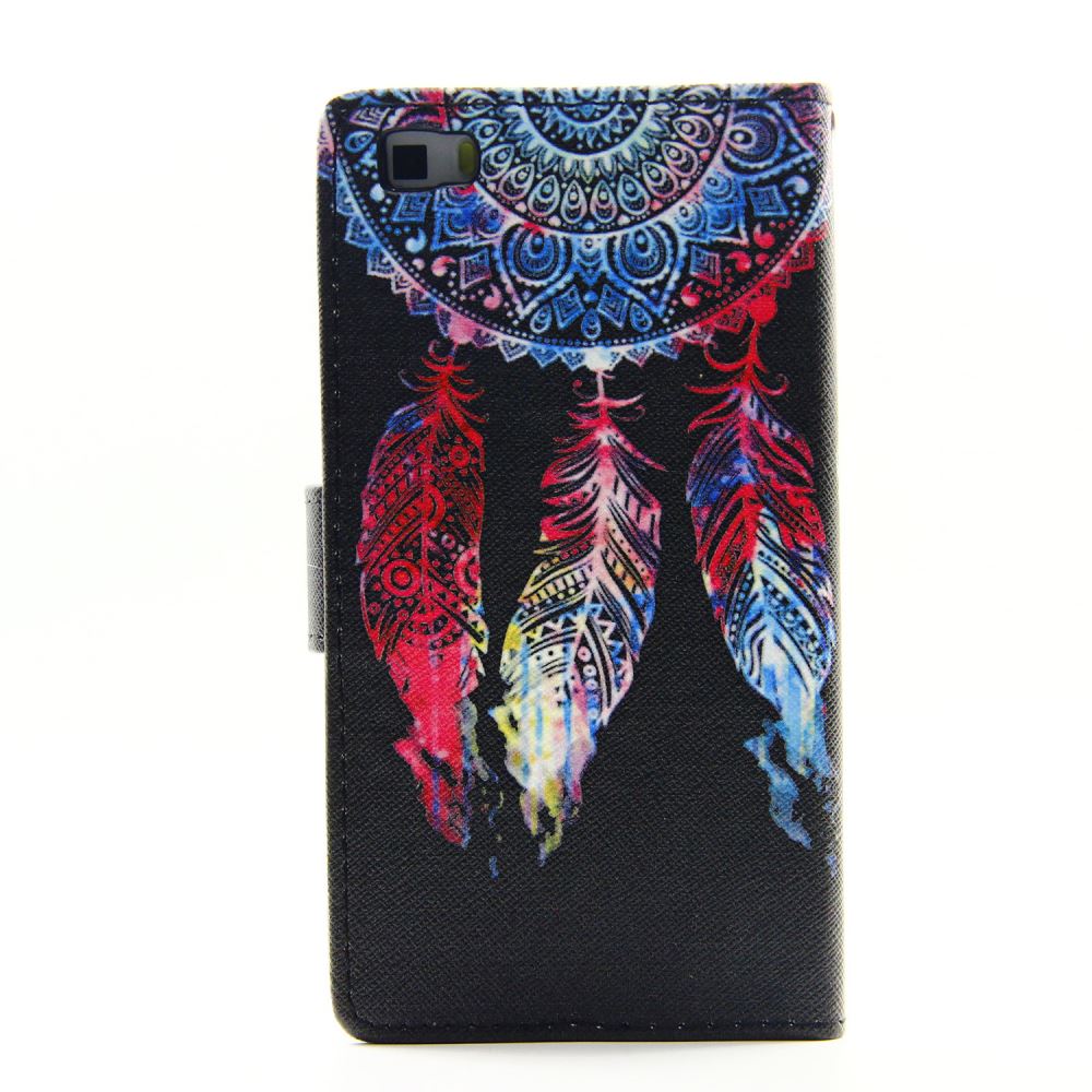 Huawe P8 LITE case wallet leather case printed