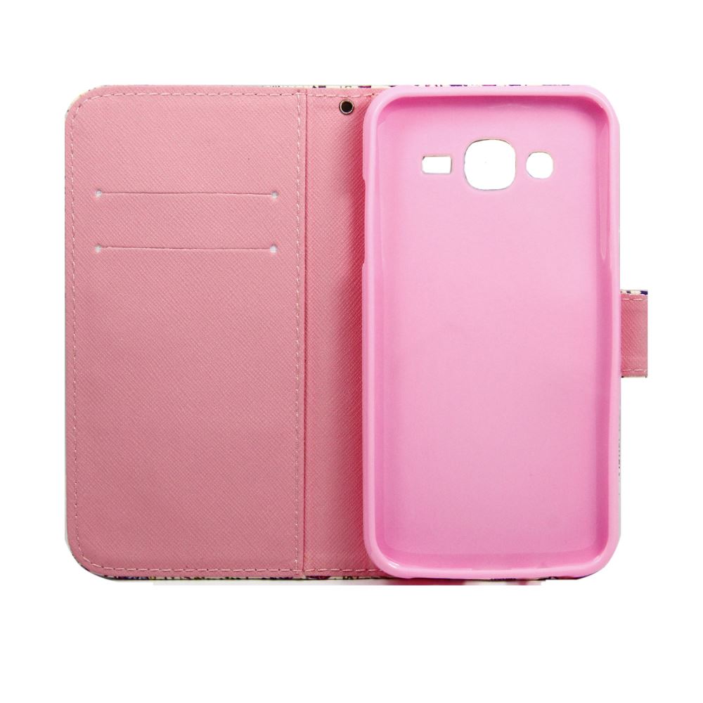 Samsung Galaxy J5 case wallet leather case printed