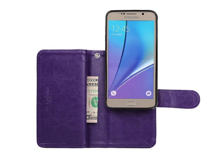Note 5 double wallet leather case detachable Note 5 double wallet leather case detachable