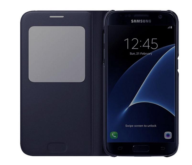 Galaxy S7 Smart Sleep Leather Flip window case