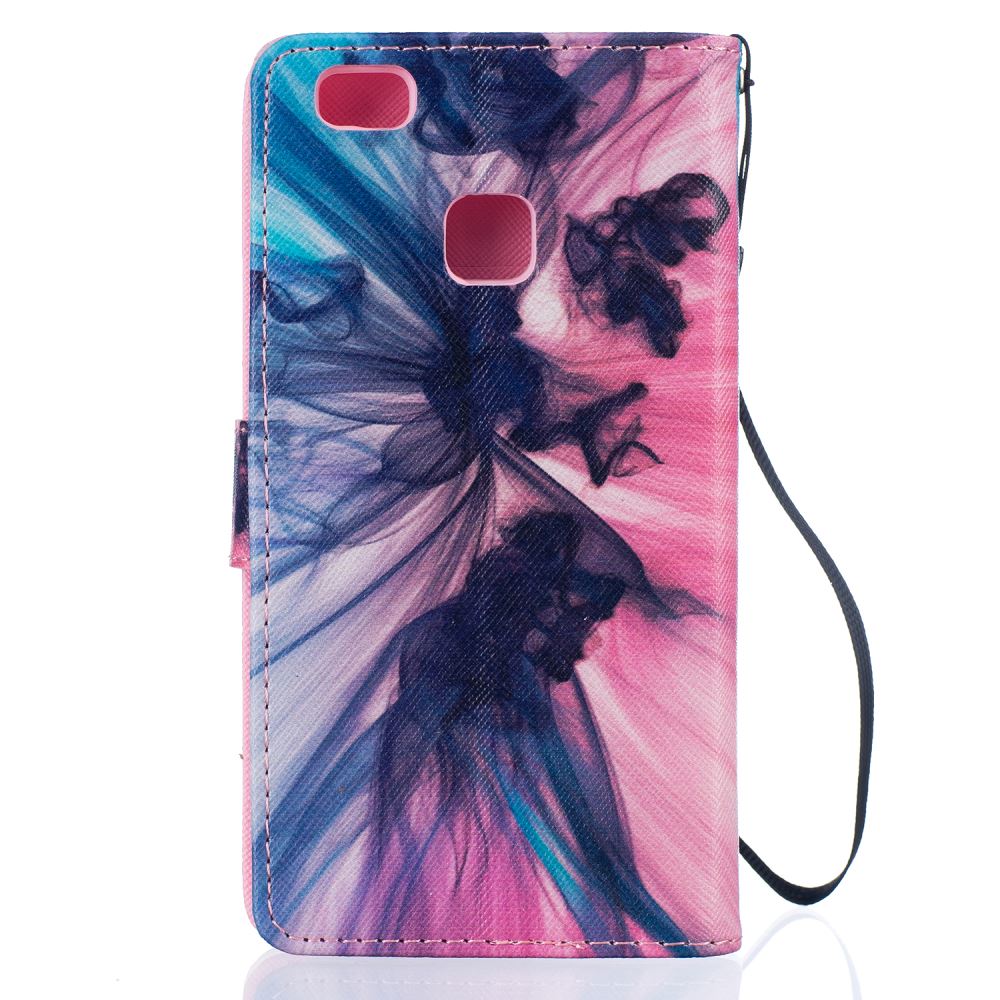 Huawei P9 lite case wallet leather case printed