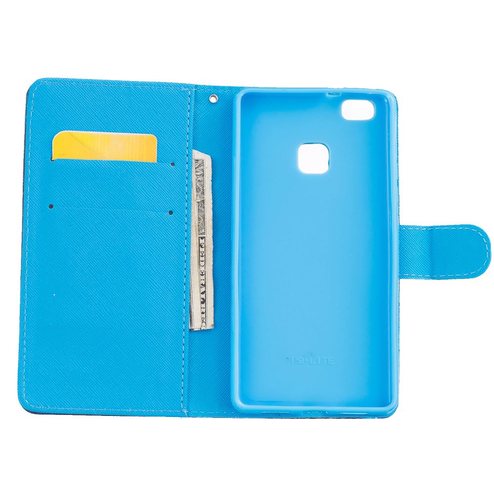 Huawei P9 lite case wallet leather case printed