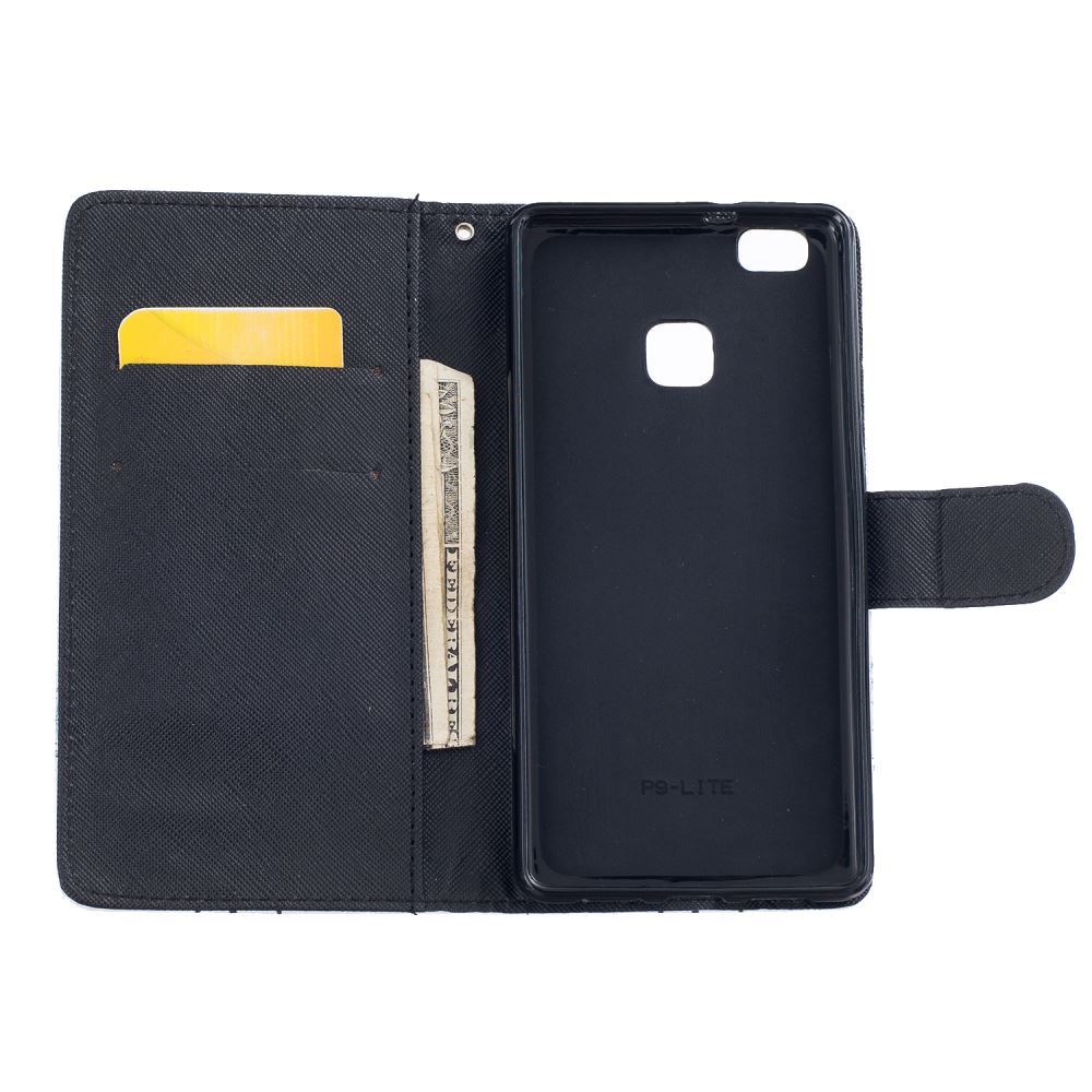 Huawei P9 lite case wallet leather case printed