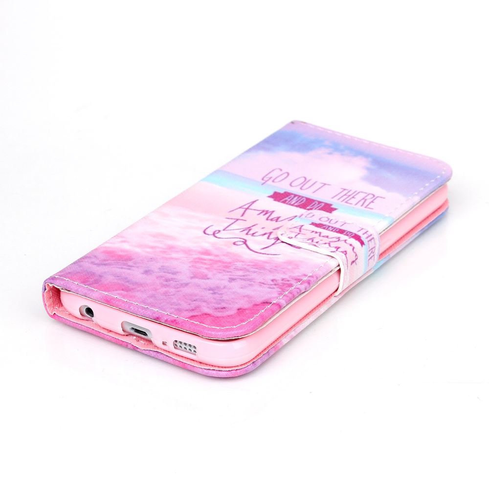 Galaxy S6 case wallet leather case printed