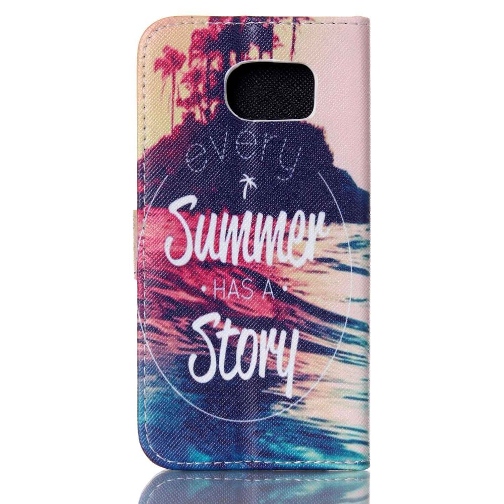 Galaxy S6 case wallet leather case printed