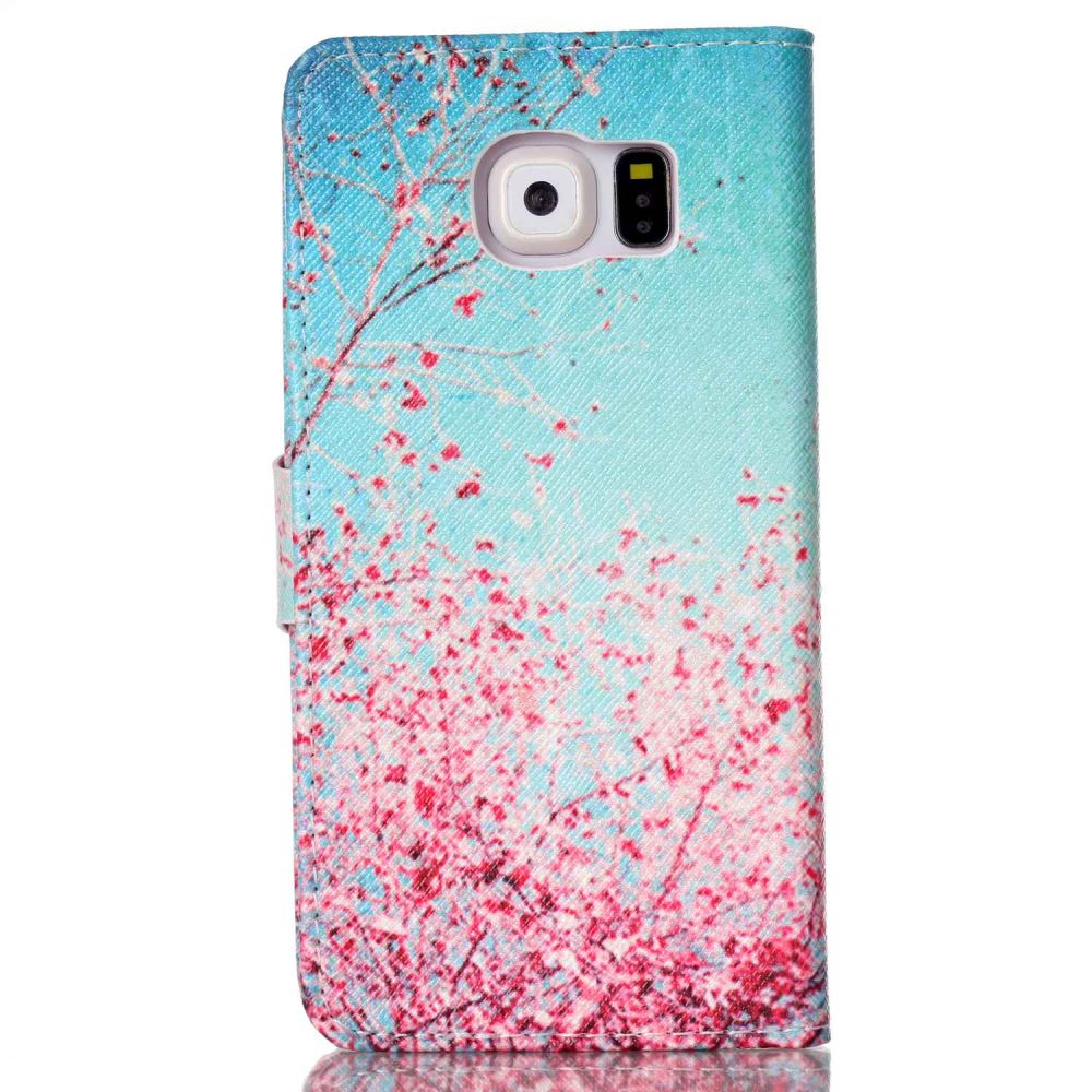 Galaxy S6 case wallet leather case printed