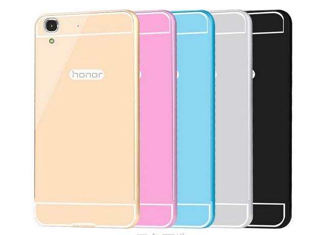 Huawei Y6 metal bumper w back case+Combo