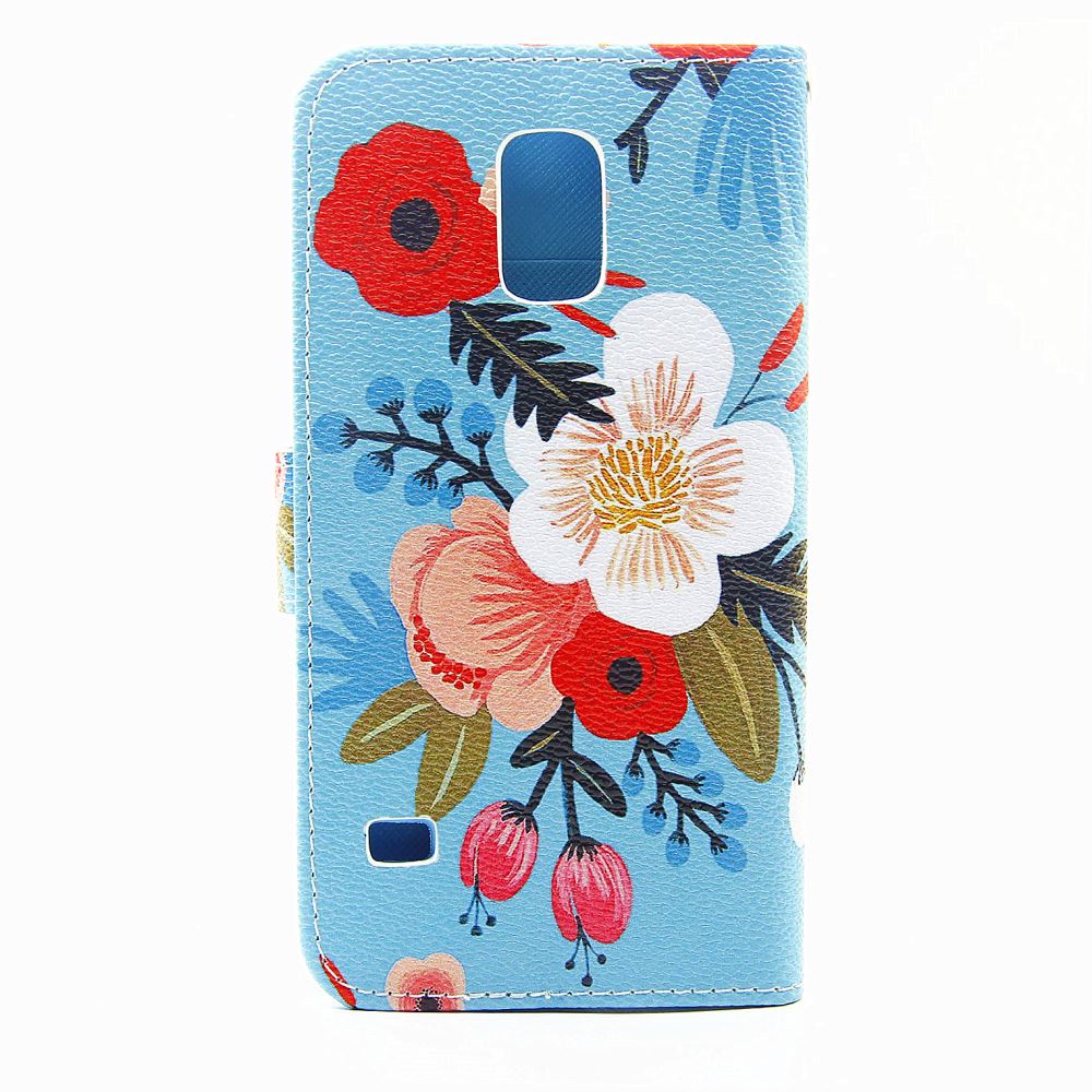 Galaxy S5 case wallet leather case printed