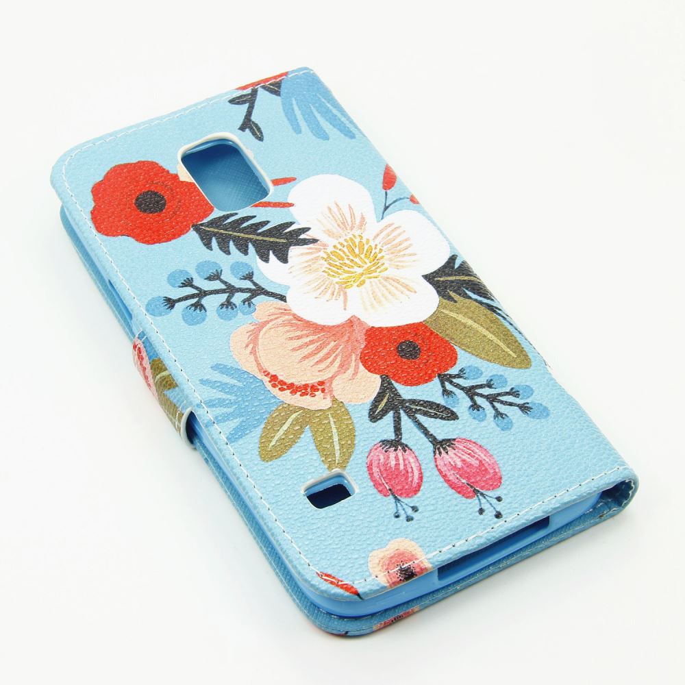 Galaxy S5 case wallet leather case printed