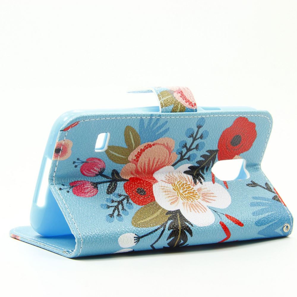 Galaxy S5 case wallet leather case printed