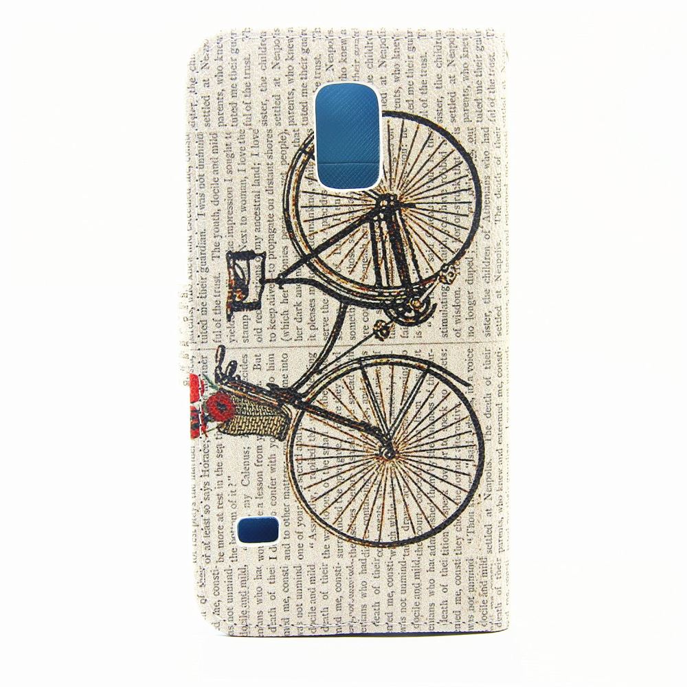 Galaxy S5 case wallet leather case printed