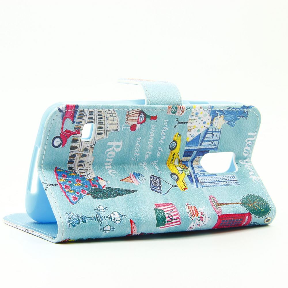 Galaxy S5 case wallet leather case printed Galaxy S5 case wallet leather case printed