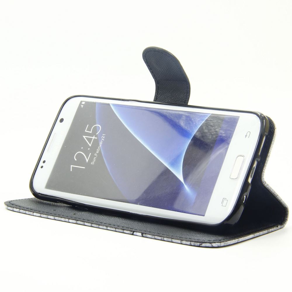 Galaxy S7 EDGE case wallet leather case printed
