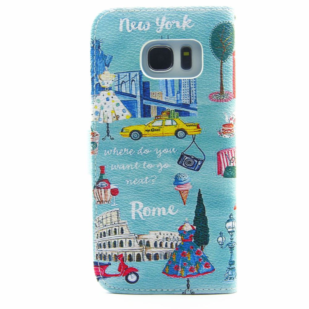 Galaxy S7 EDGE case wallet leather case printed Galaxy S7 EDGE case wallet leather case printed