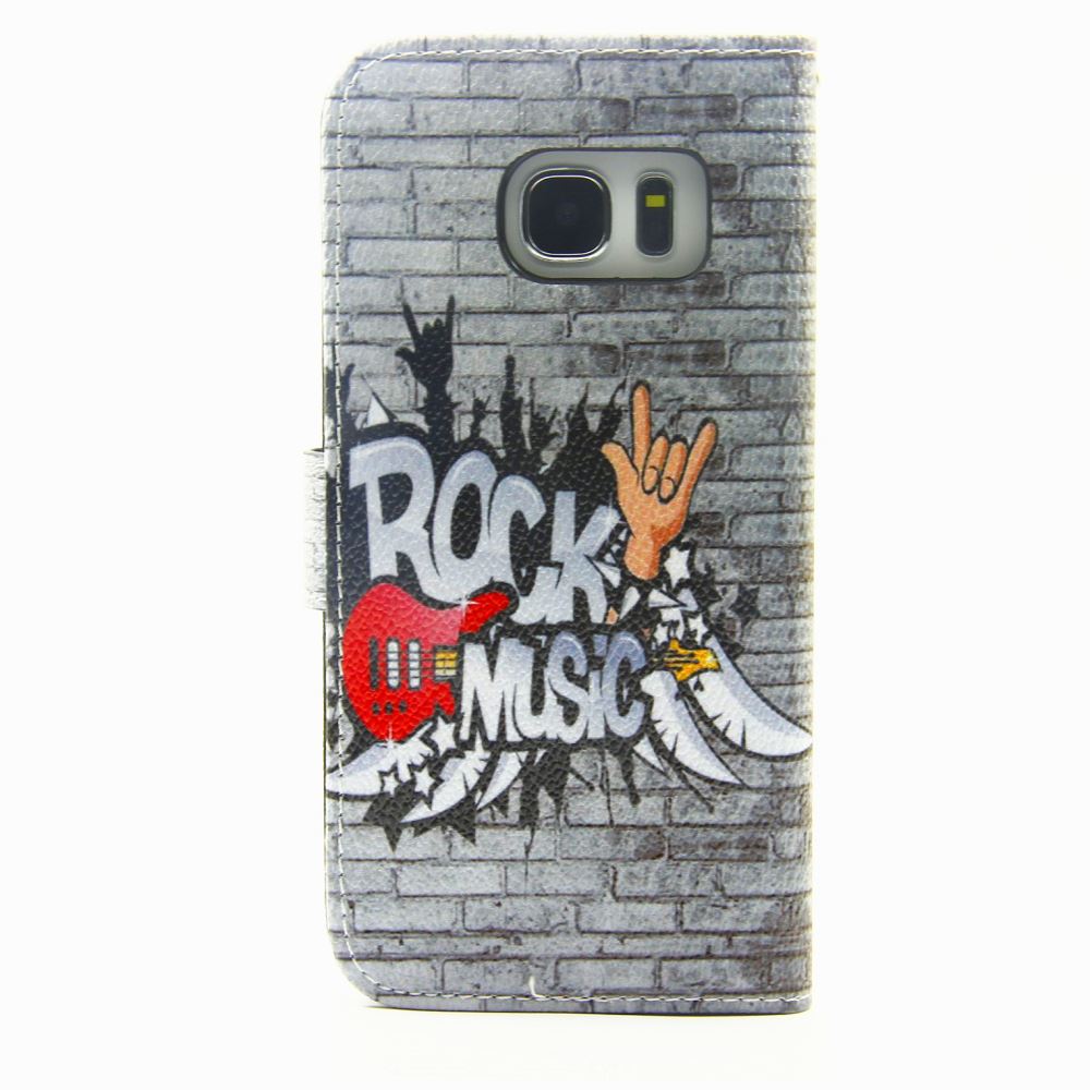 Galaxy S7 EDGE case wallet leather case printed