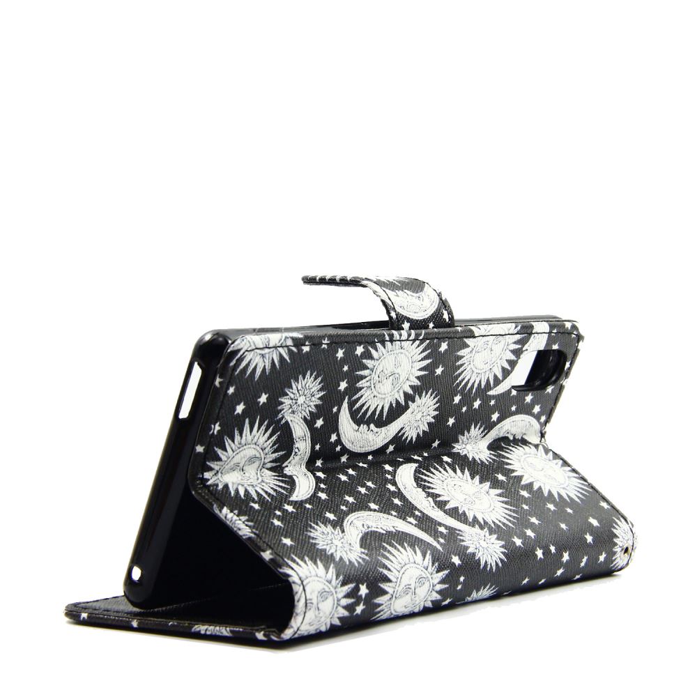 Sony M4 Aqua case wallet leather case printed