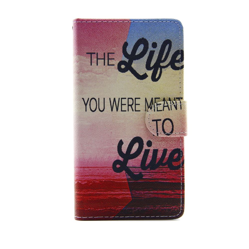 Sony M4 Aqua case wallet leather case printed